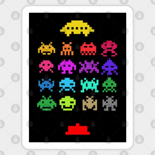 Space Invaders Sticker by mighty corps studio